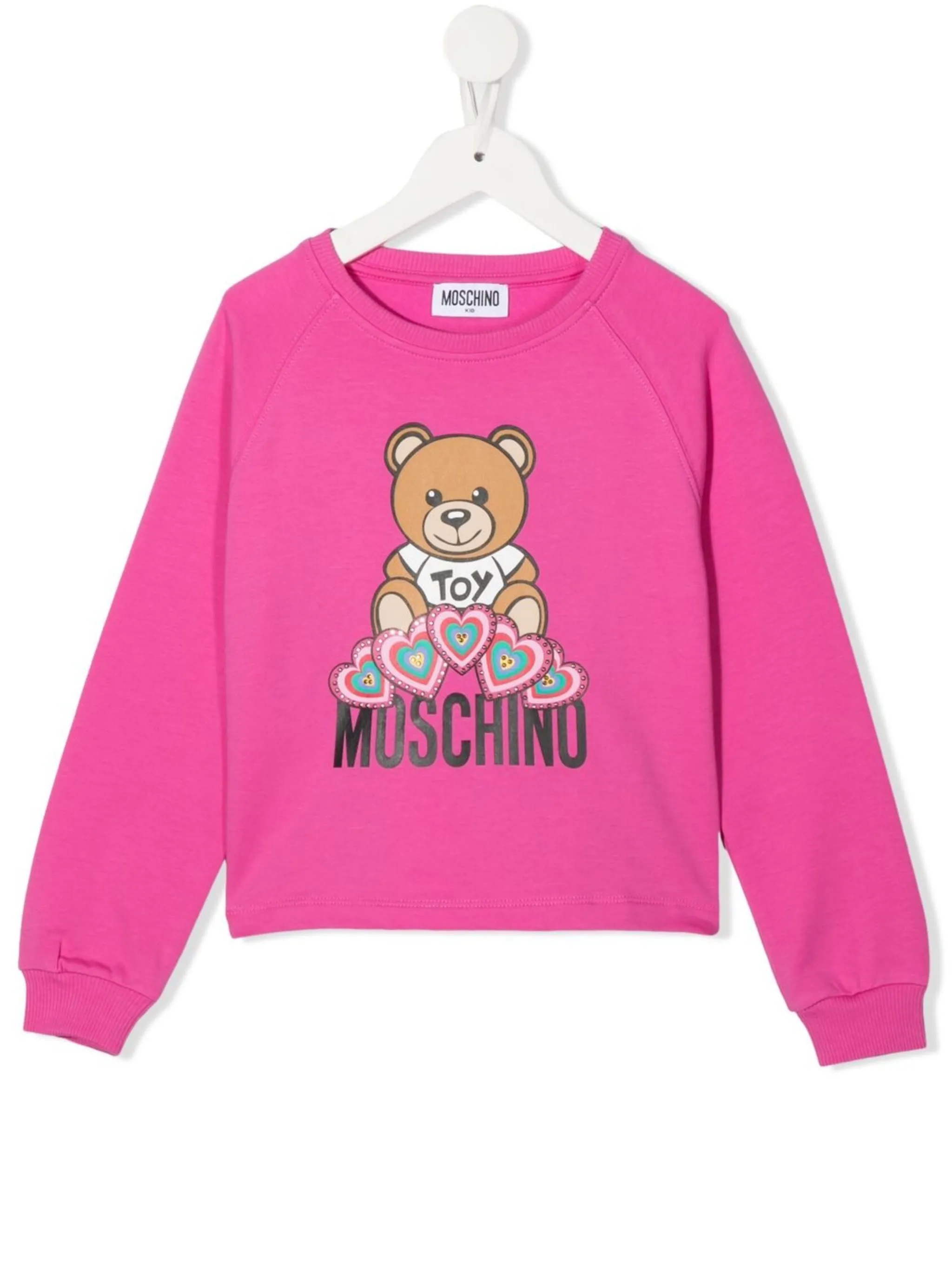 

Толстовка с принтом Teddy Bear Moschino Kids, розовый