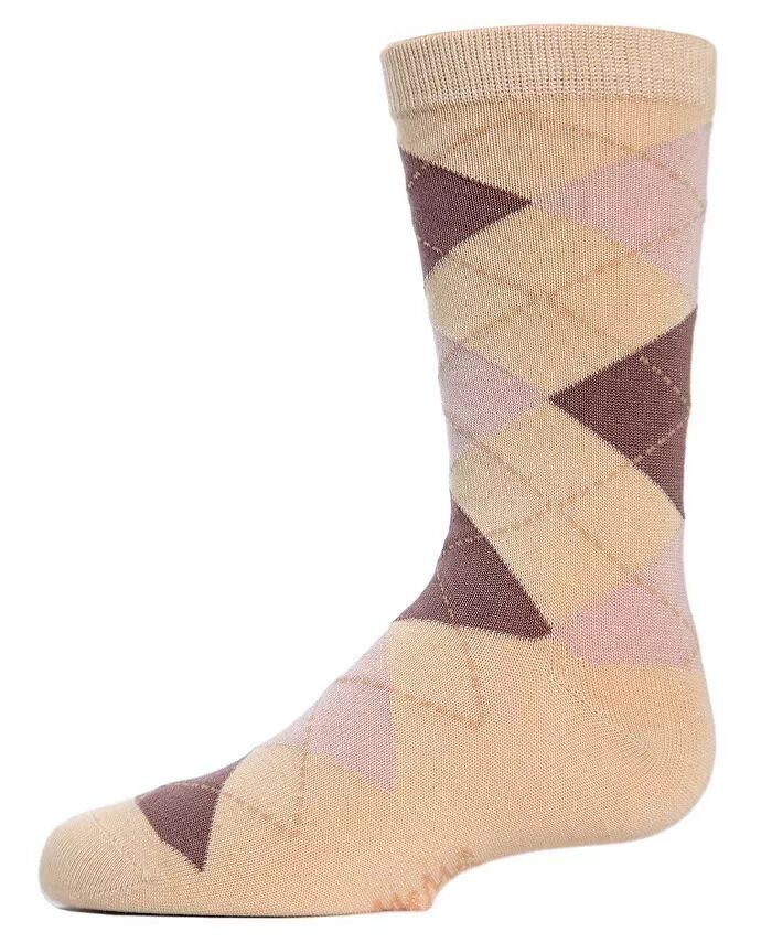 

Носки Big Boys Classic Argyle из хлопковой смеси MeMoi, коричневый/бежевый