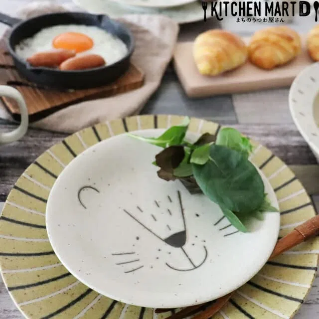 Детский набор посуды Mino Ware из 4 предметов "Лев" для обеда и карри — фото 3