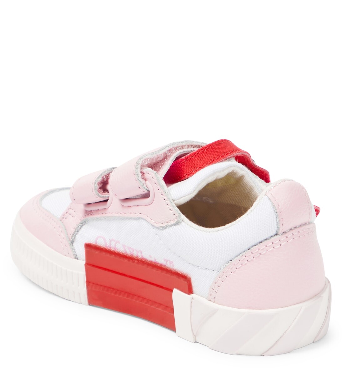 Кроссовки с вулканизированной кожаной отделкой Off-White Kids, белый — фото 2