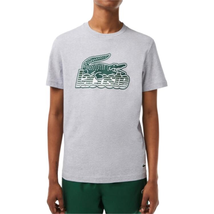 Футболка мужская серая Lacoste, серый — фото 3