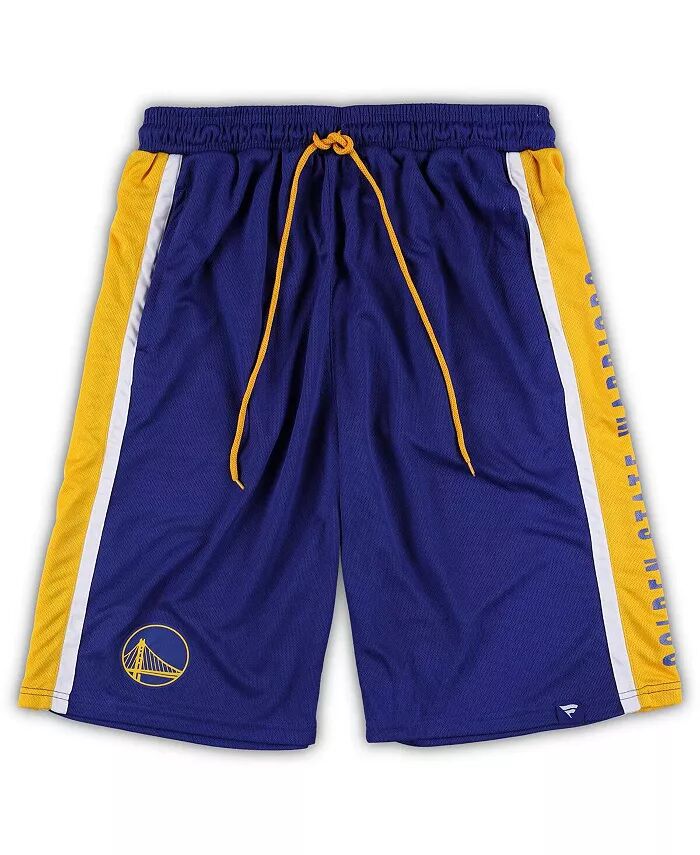 

Мужские шорты Royal Golden State Warriors Big and Tall Referee Iconic Mesh Fanatics