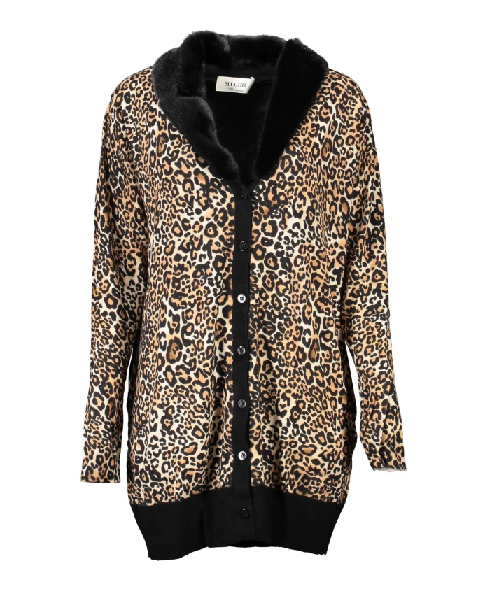 

Черный кардиган с длинными рукавами Blugirl, черный