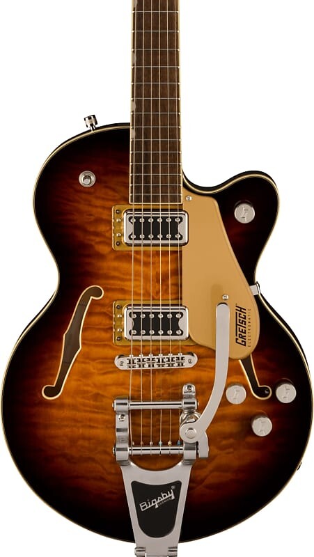 

Электрогитара Gretsch G5655T-QM Electromatic Center Block Jr. Single-Cut, Sweet Tea w/ Bigsby