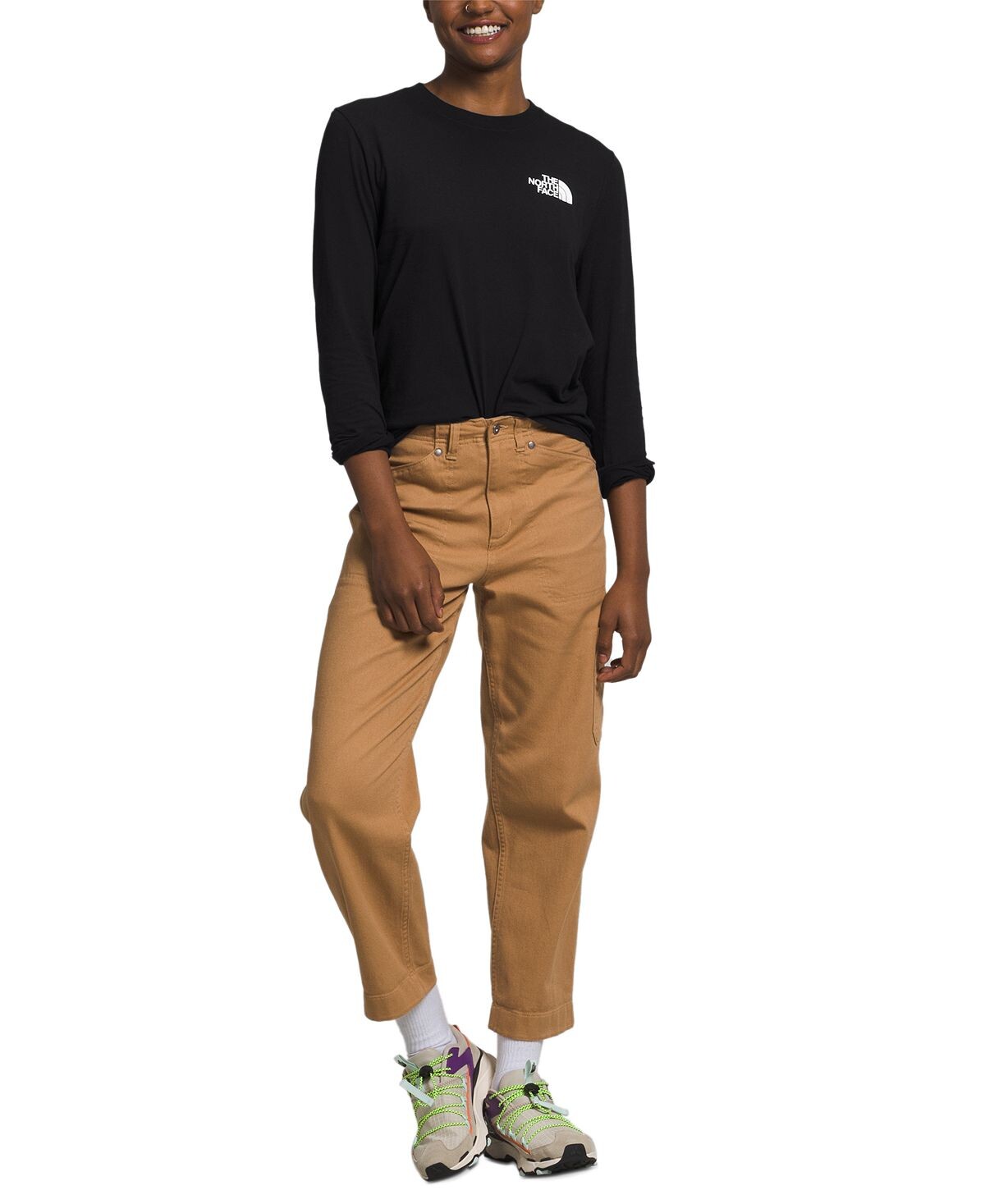 

Женская футболка с длинным рукавом и логотипом The North Face
