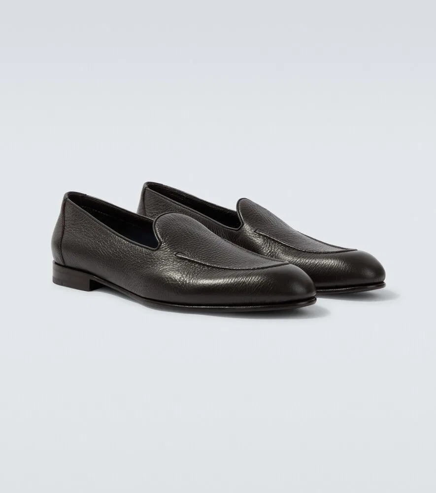 Кожаные лоферы Appia Brioni, коричневый