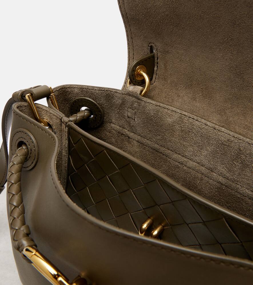 Ciao Ciao маленькая кожаная сумка-тоут Bottega Veneta, Cypress-Muse Brass — фото 3