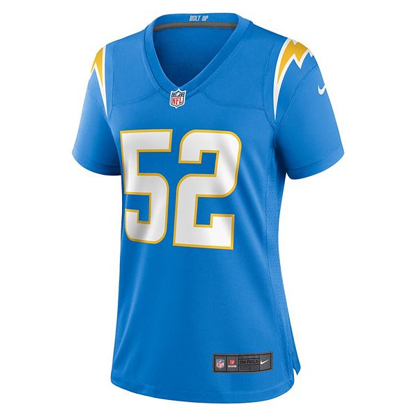 Женская футболка Khalil Mack Powder Blue Los Angeles Chargers Nike — фото 3
