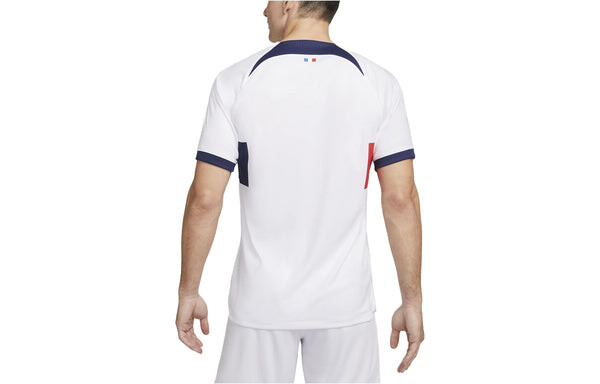 Футболка dri fit paris saint germain 23 24 стадион выездная футбольная майка Nike, белый — фото 2