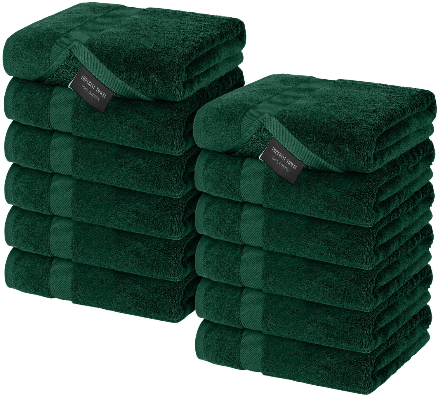 

Тряпки для мытья посуды Canadian Linen Imperial Economic Hunter Green 12 x 12 дюймов 12 шт, зеленый