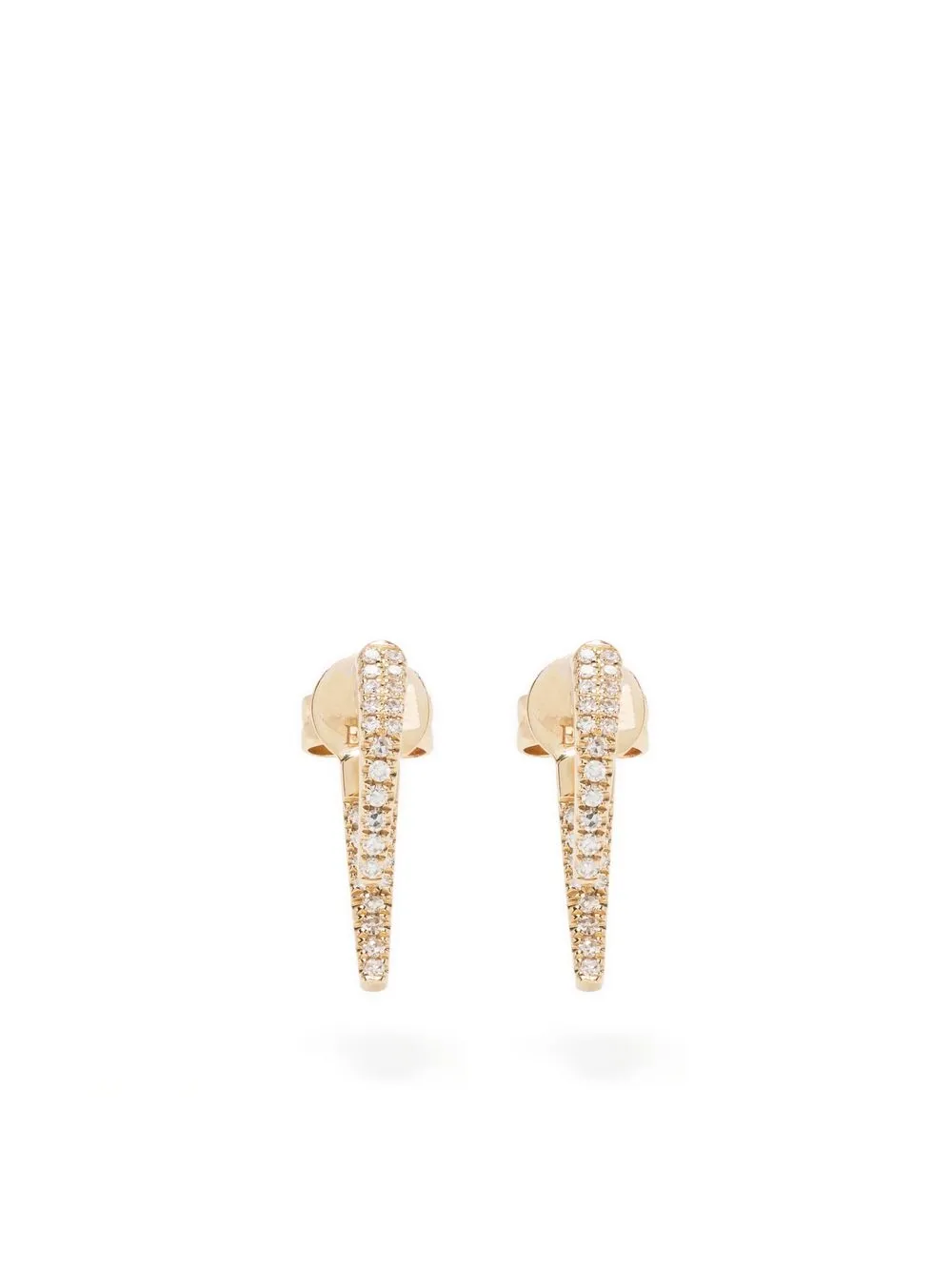 

Серьги Mini Hook из желтого золота с бриллиантами Ef Collection, золотой