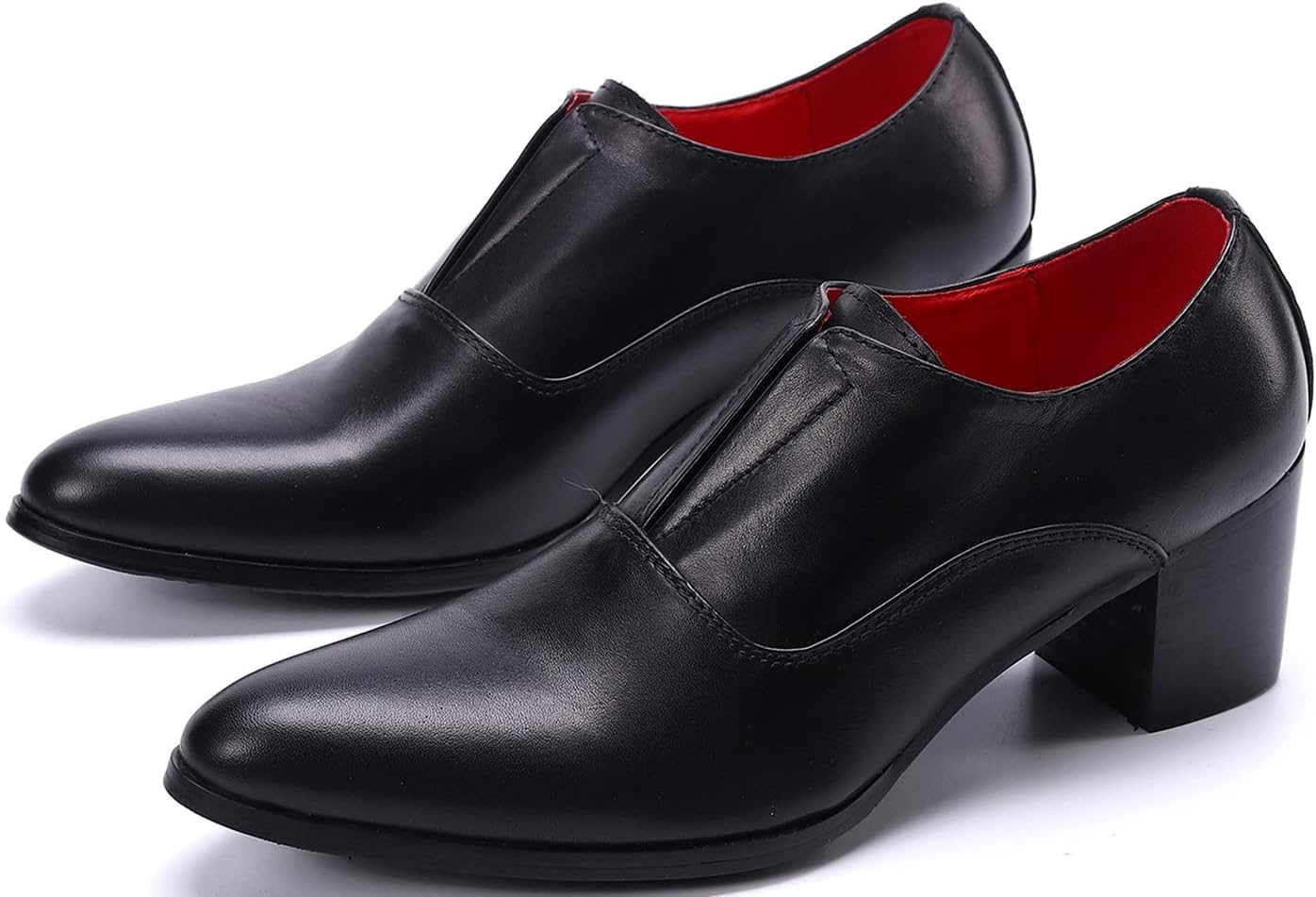 

Мужские лоферы Santimon, слипоны, повседневная и вечерняя обувь, из натуральной кожи, с остроконечным носком, черный