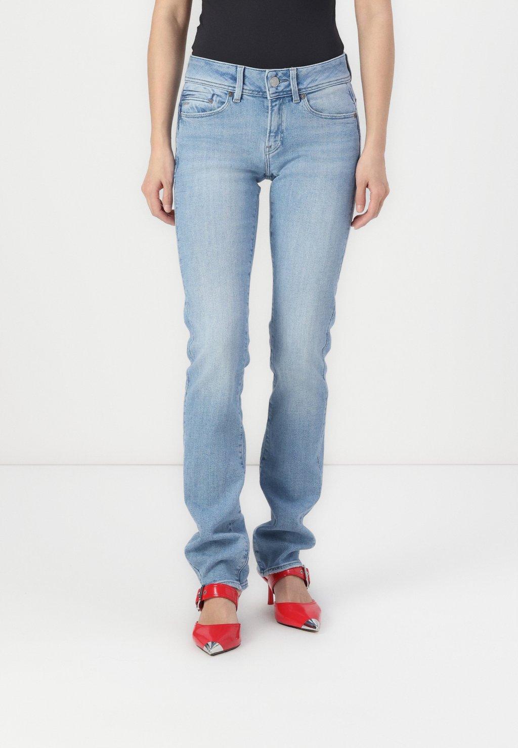 

Джинсы облегающего кроя MIDGE SLIM STRAIGHT G-STAR, цвет Faded Alloy Blue