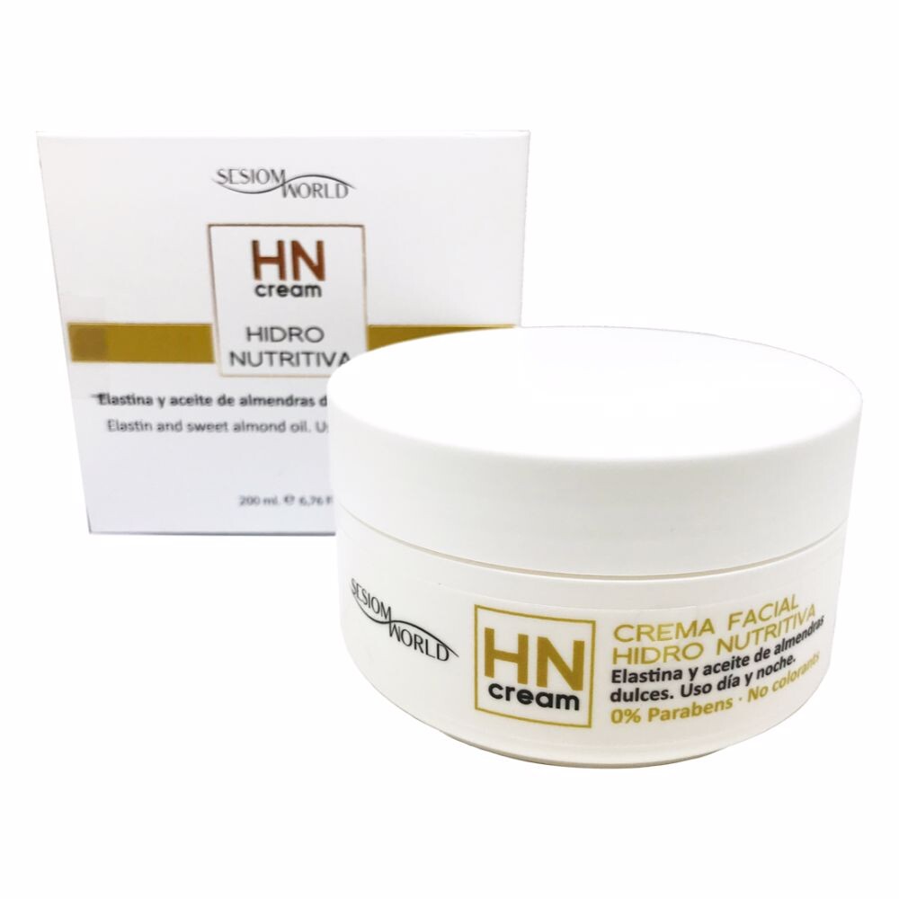 

Увлажняющий крем для ухода за лицом Crema hidro nutritiva hn elastina y aceite de almendras Sesiom world, 200 мл