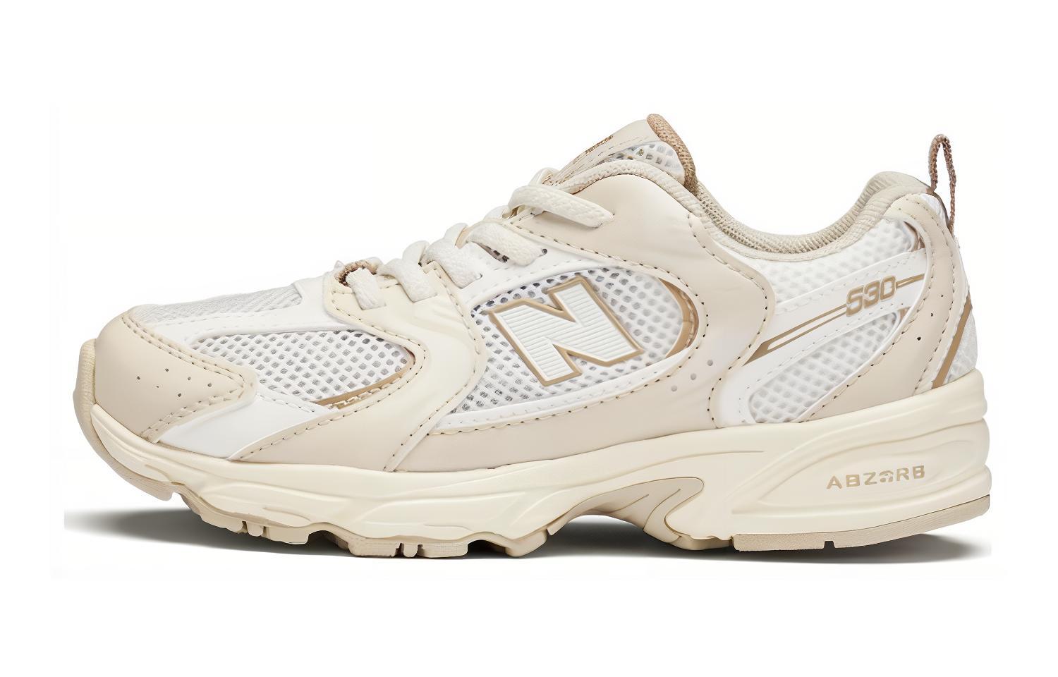 New Balance 530 Low Top Детские Беговые Кроссовки Ecru — фото 2