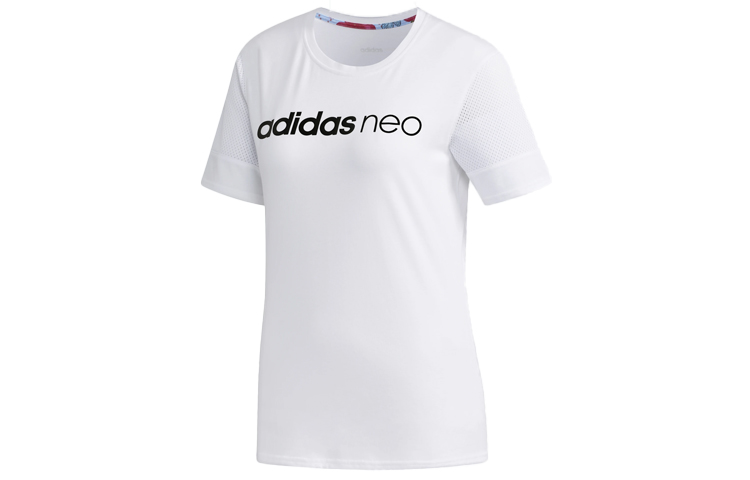 Футболка прямая женская белая Adidas Neo — фото 3