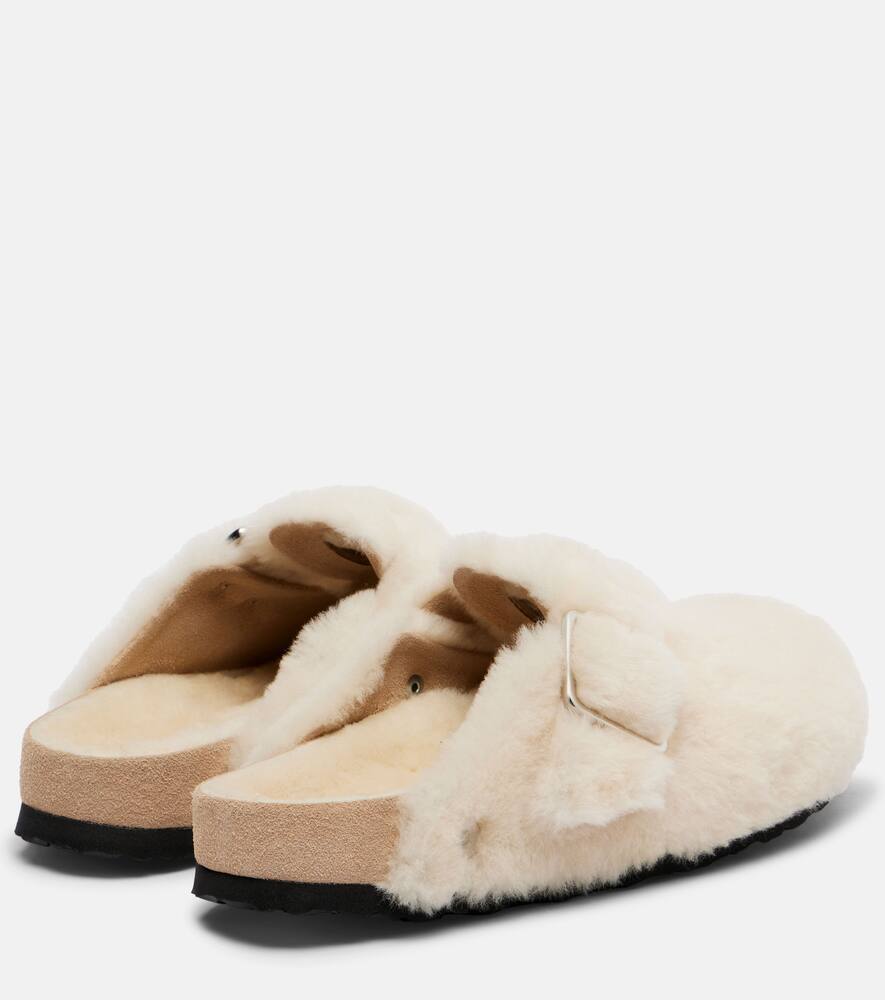 Бостонские кожаные клоги Birkenstock 1774, Cream — фото 2