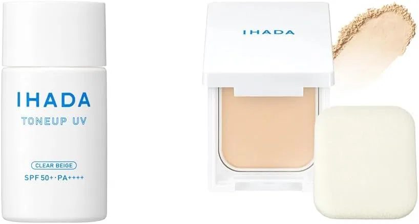 Солнцезащитный тональный крем и пудра Ihada для лица, Clear Beige, 30 мл + 9 г