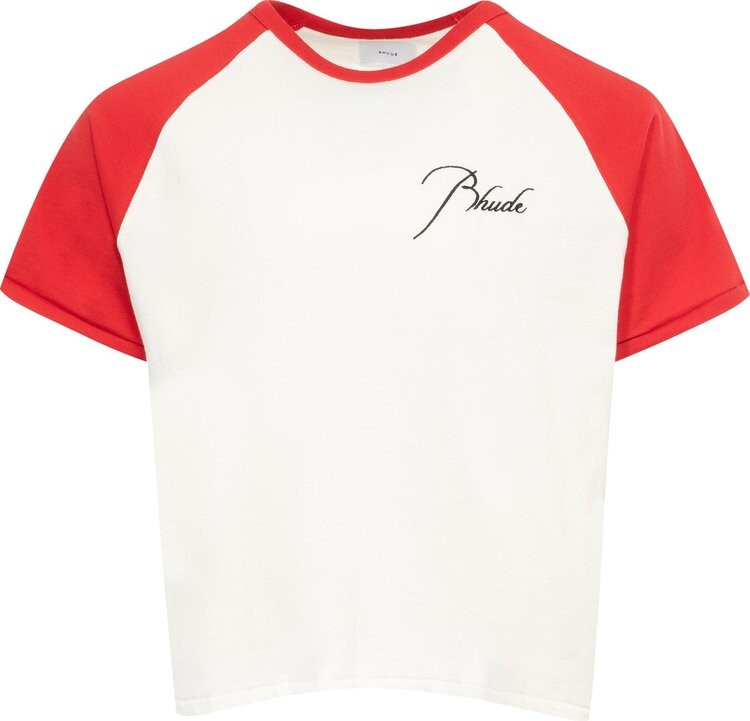 

Футболка Rhude Raglan 'Vintage Red/Vintage White', красный