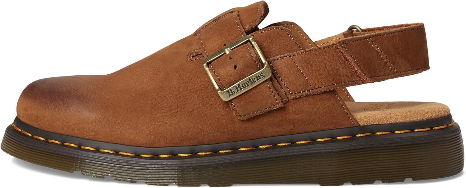 Мужские мюли Dr. Martens Jorge II из замши с открытой пяткой, коричневый — фото 4