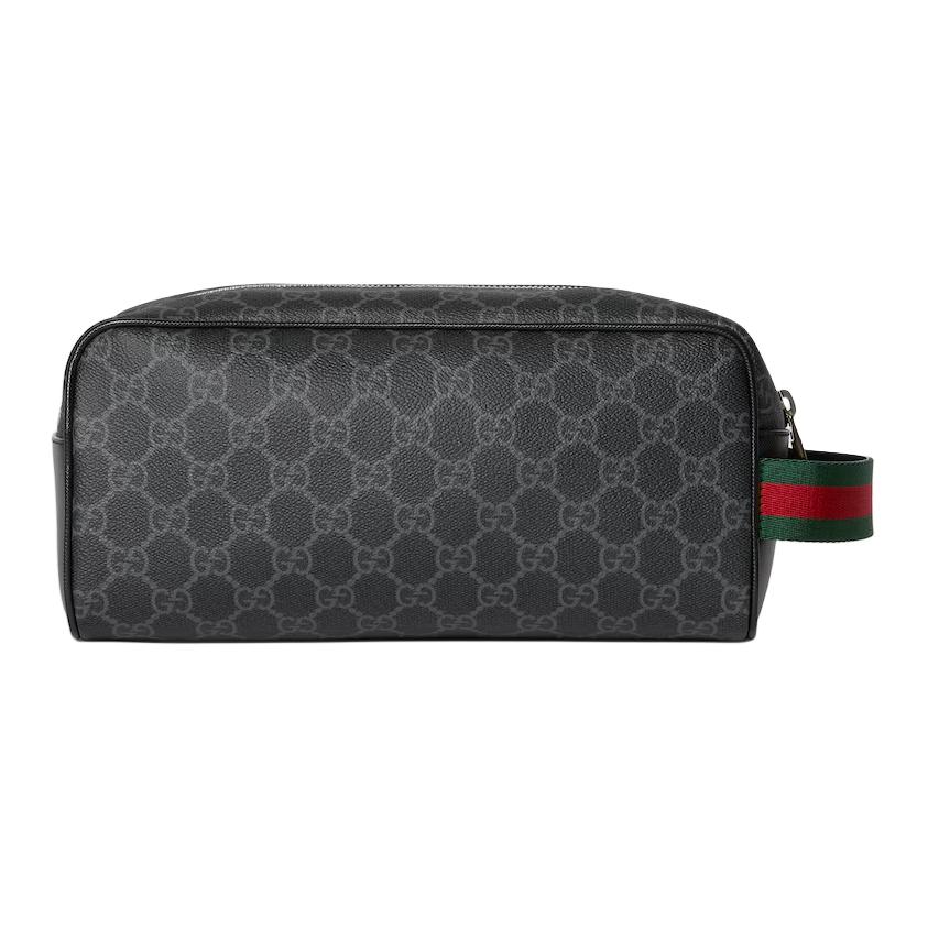 GUCCI Косметичка из ткани с покрытием Small Women's Black — фото 3