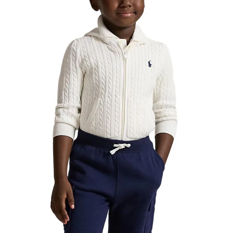 Polo Ralph Lauren Свитер Optical White & Marine Blue для детей 3-7 лет — фото 4