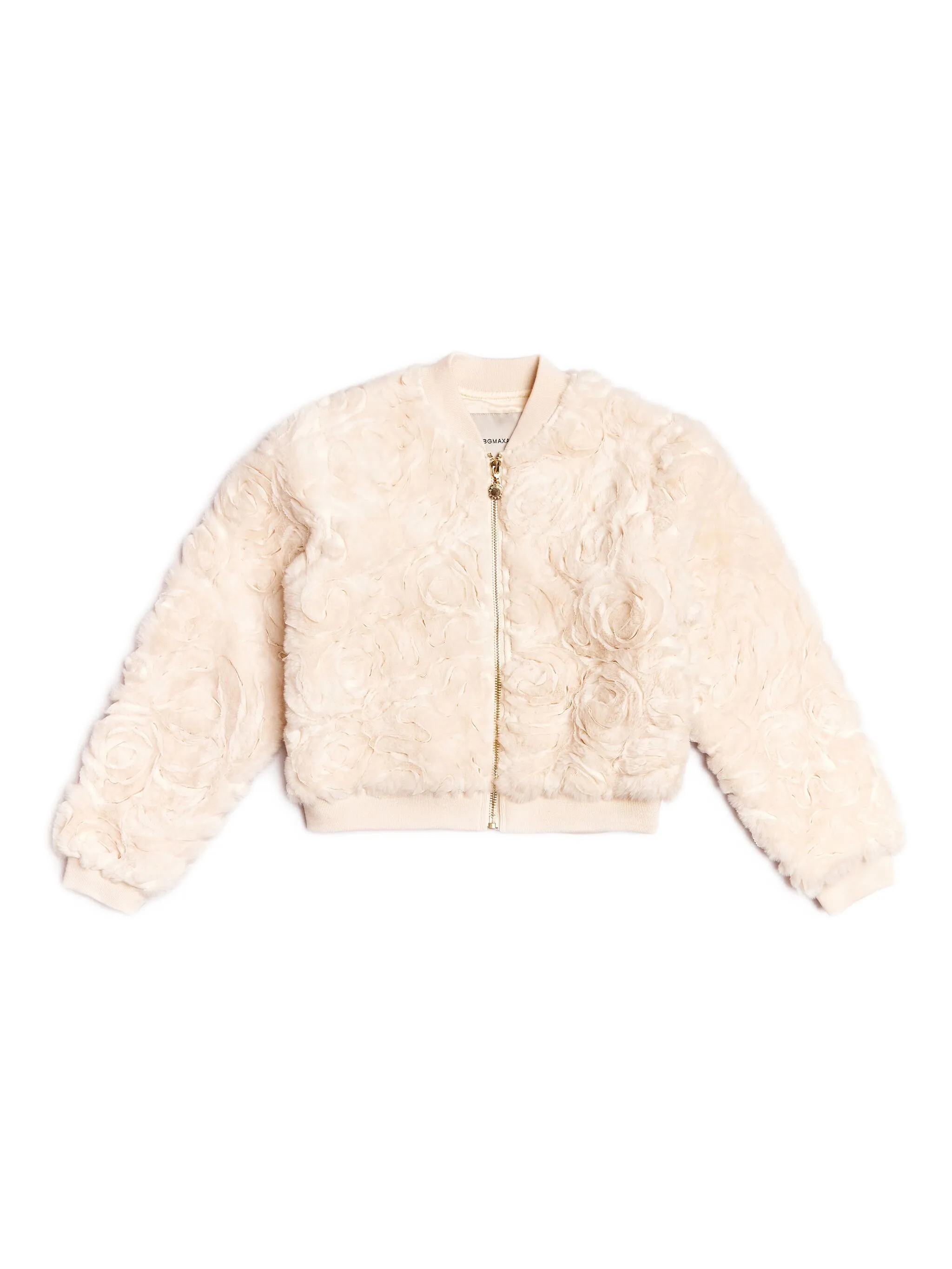 

Шуба из искусственного меха с аппликацией Bcbg Kids, розовый