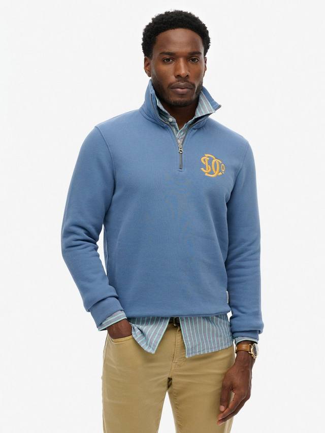 

Неоновый полузастегивающийся спортивный топ Superdry, Bay Blue