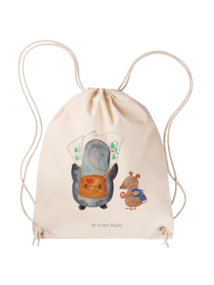 

Спортивная сумка Penguin & Mouse Wanderer без слогана, кремового цвета Mr. & Mrs. Panda