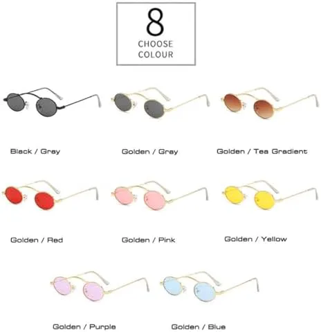 

Солнцезащитные очки ретро 2027, металлическая оправа овальной формы, стимпанк. Для женщин и мужчин (панк). Цвет: Golden Purple, линзы прозрачные океан, защита UV400