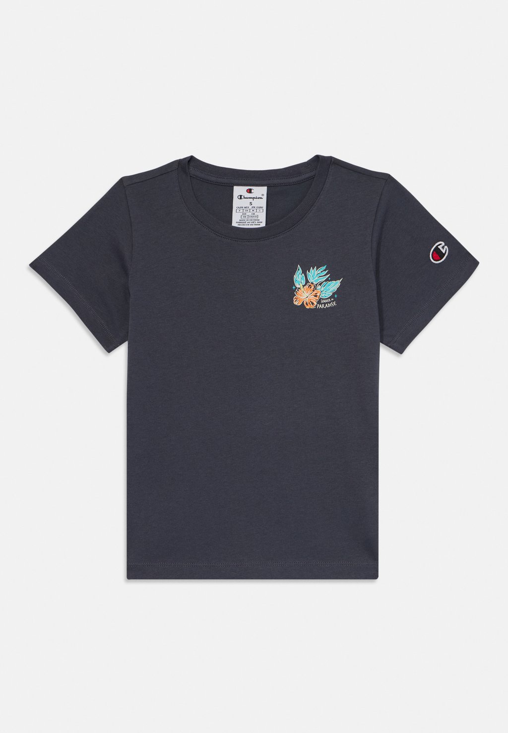 

Футболка с принтом SUMMER CREW NECK Champion, темно-серый
