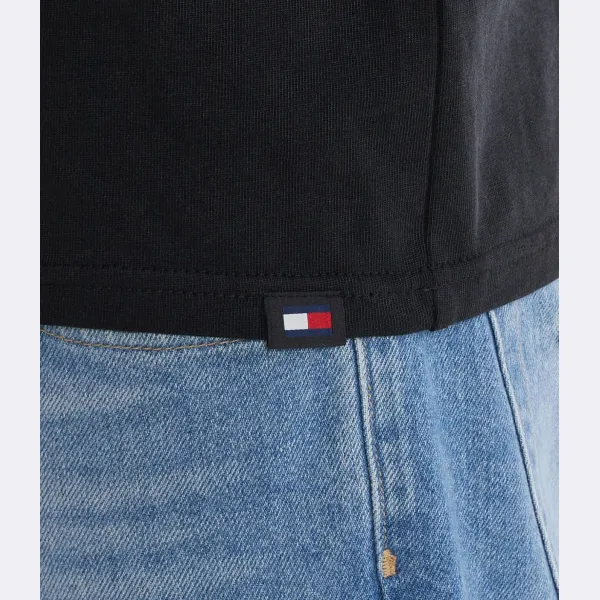 Спортивная клубная футболка стандартного кроя Tommy Hilfiger, черный — фото 4