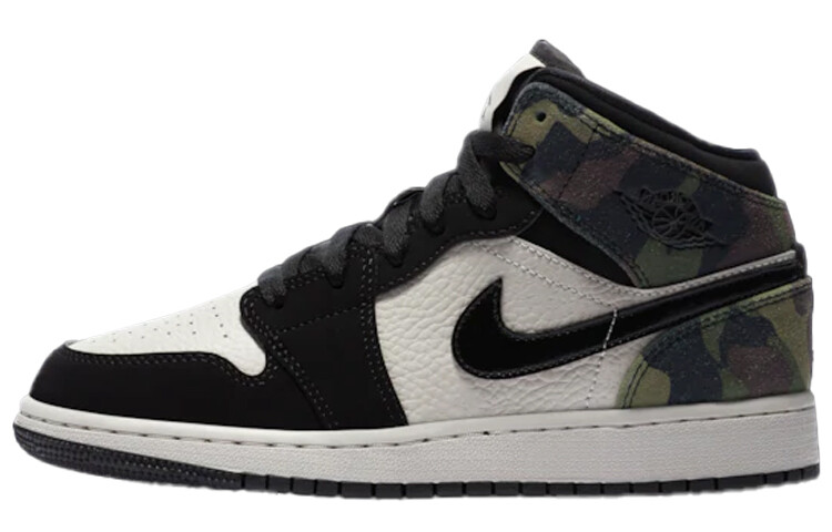 Кроссовки Jordan 1 Mid Camo GS
