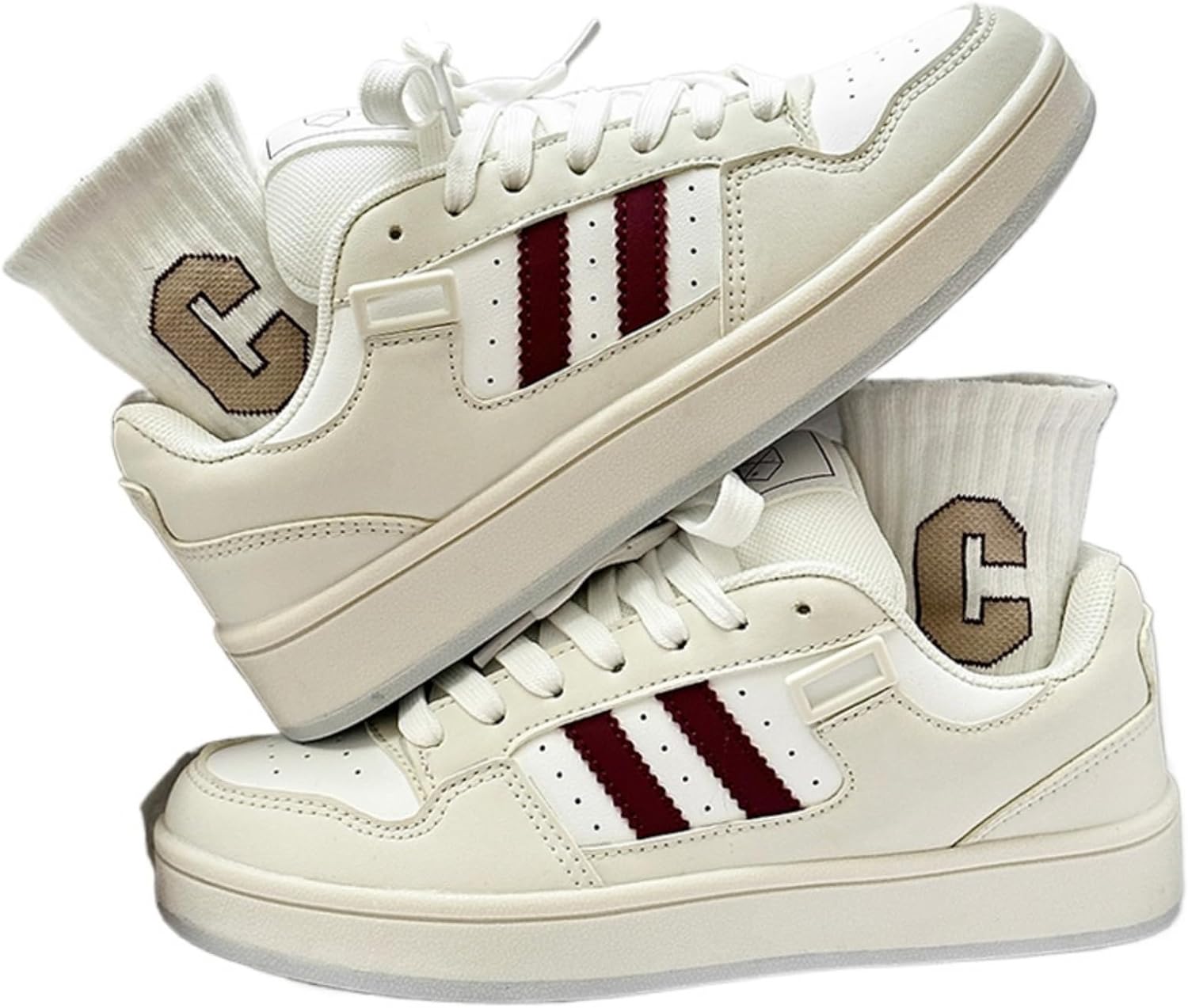 

Женские и мужские кроссовки ZQW Y2K с платформой, повседневные, на шнуровке, спортивные, милые, для прогулок, с нескользящей подошвой, низкие, в различных цветах, бежевый