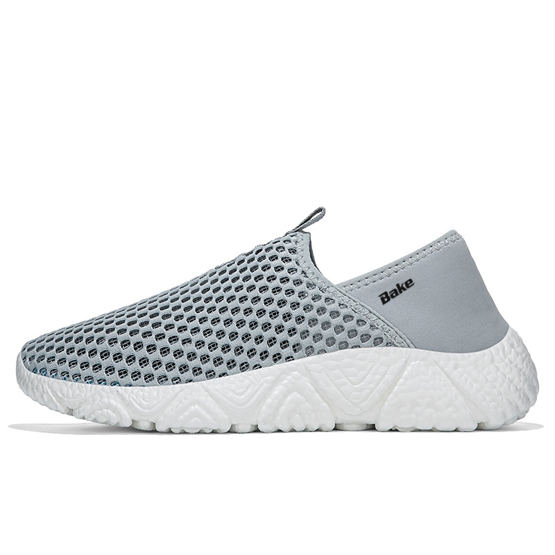

BAKE Легкие и износостойкие низкие кеды унисекс серые, цвет Gray