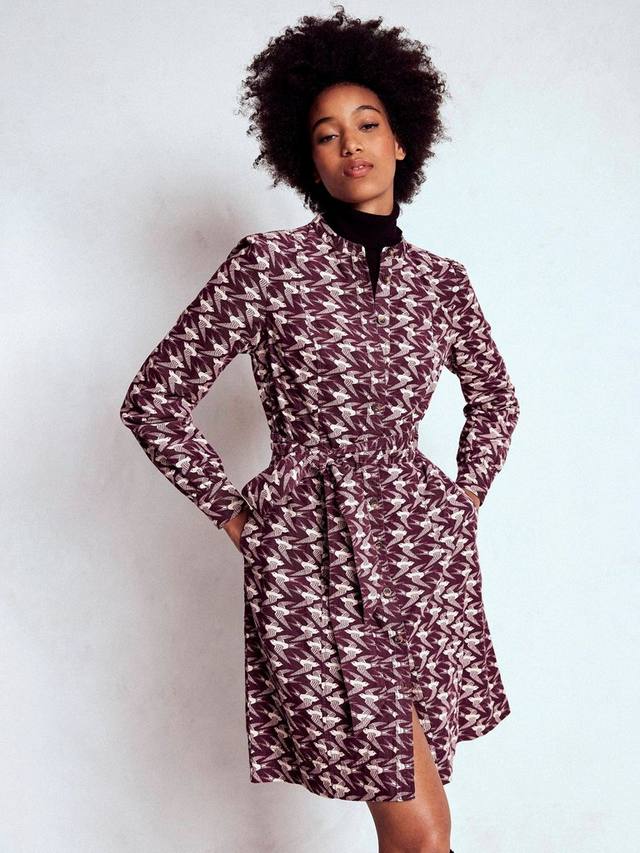 

Платье из вельвета Bre Bird Boden, Cherry/Swallow