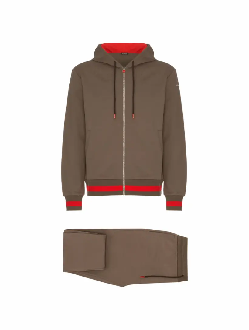 

Спортивный костюм с логотипом Kiton, серый