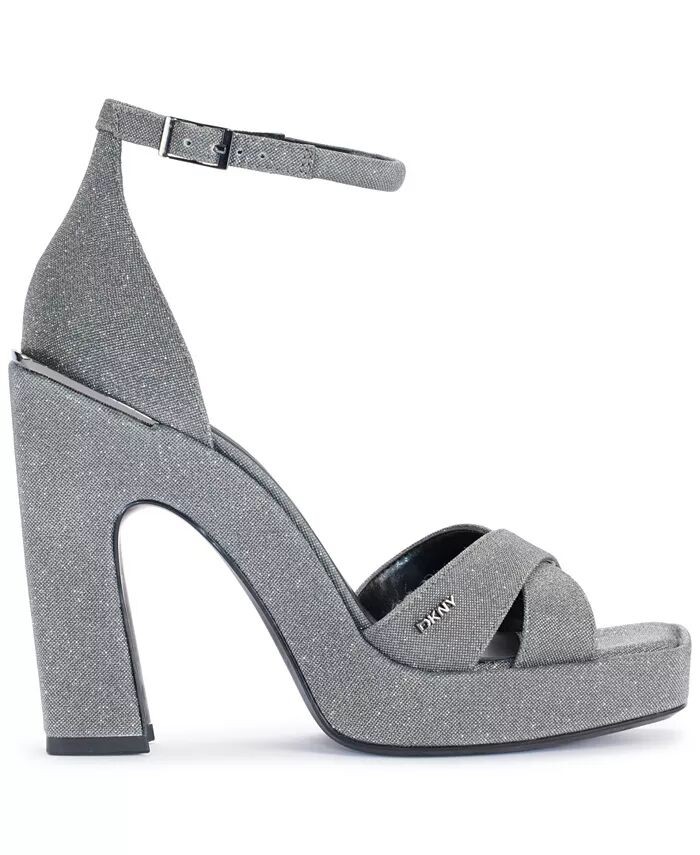Женские босоножки Linda Strappy Square-Toe DKNY, серый — фото 2