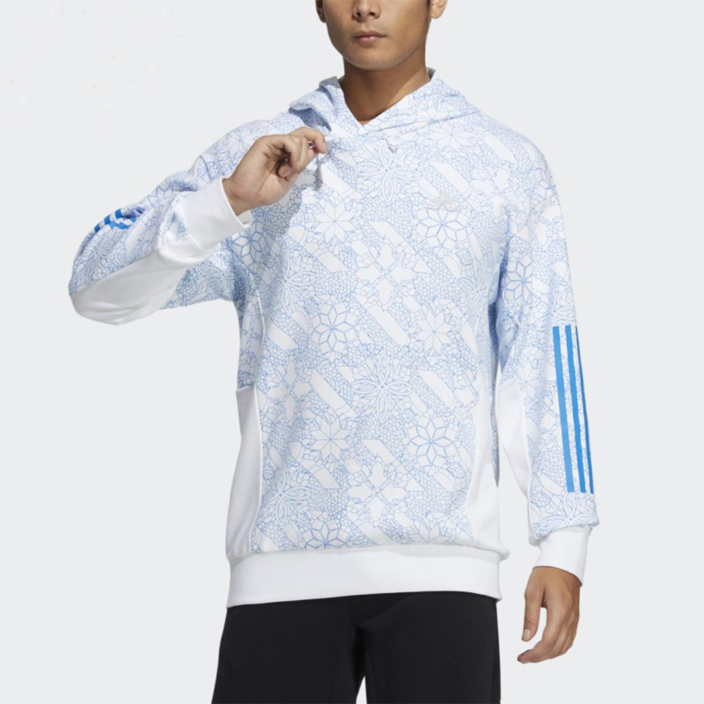 Свитер мужской голубой Adidas — фото 3