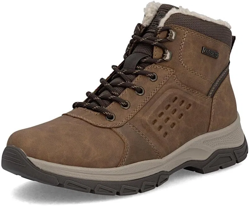 Rieker RiekerTEX 30201 Мужские зимние ботинки, свободная стелька, водоотталкивающая,, Brown 24