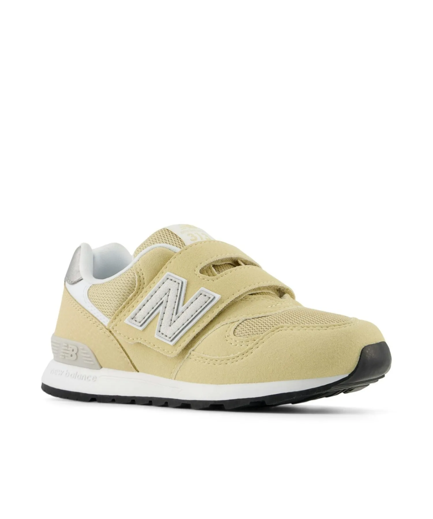 Детские кроссовки на липучках New Balance 313 Hook and Loop бежевые — фото 3