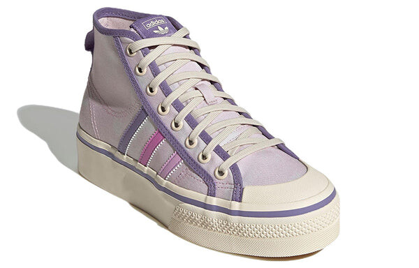 Кроссовки nizza platform mid shoes Adidas, розовый — фото 3
