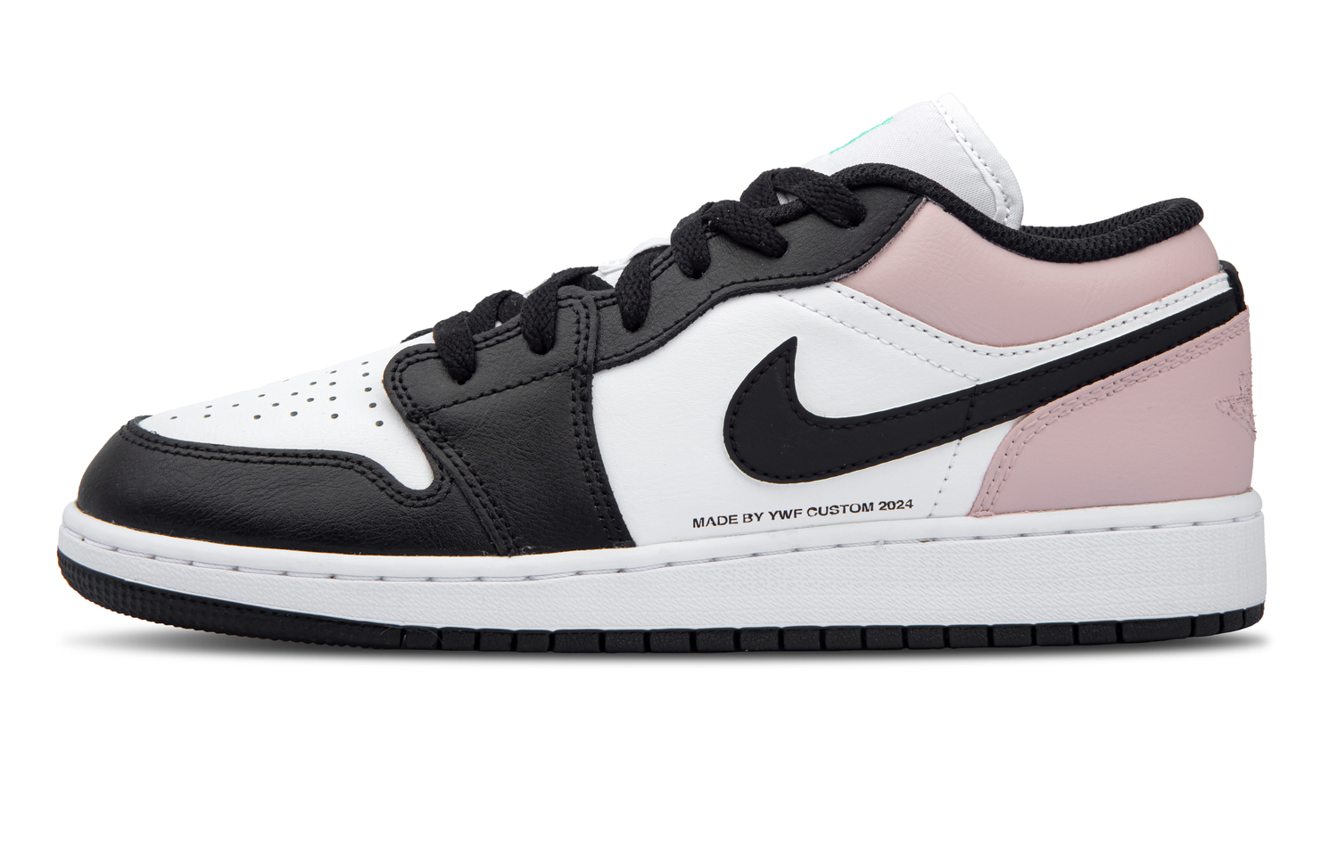 

Air 1 LOW устойчивые к истиранию низкие детские скейтбординг кроссовки Black Pink для подростков Jordan, черный/розовый