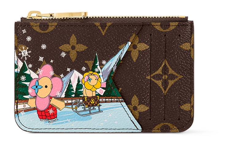 

LOUIS VUITTON Визитница Romy розовая