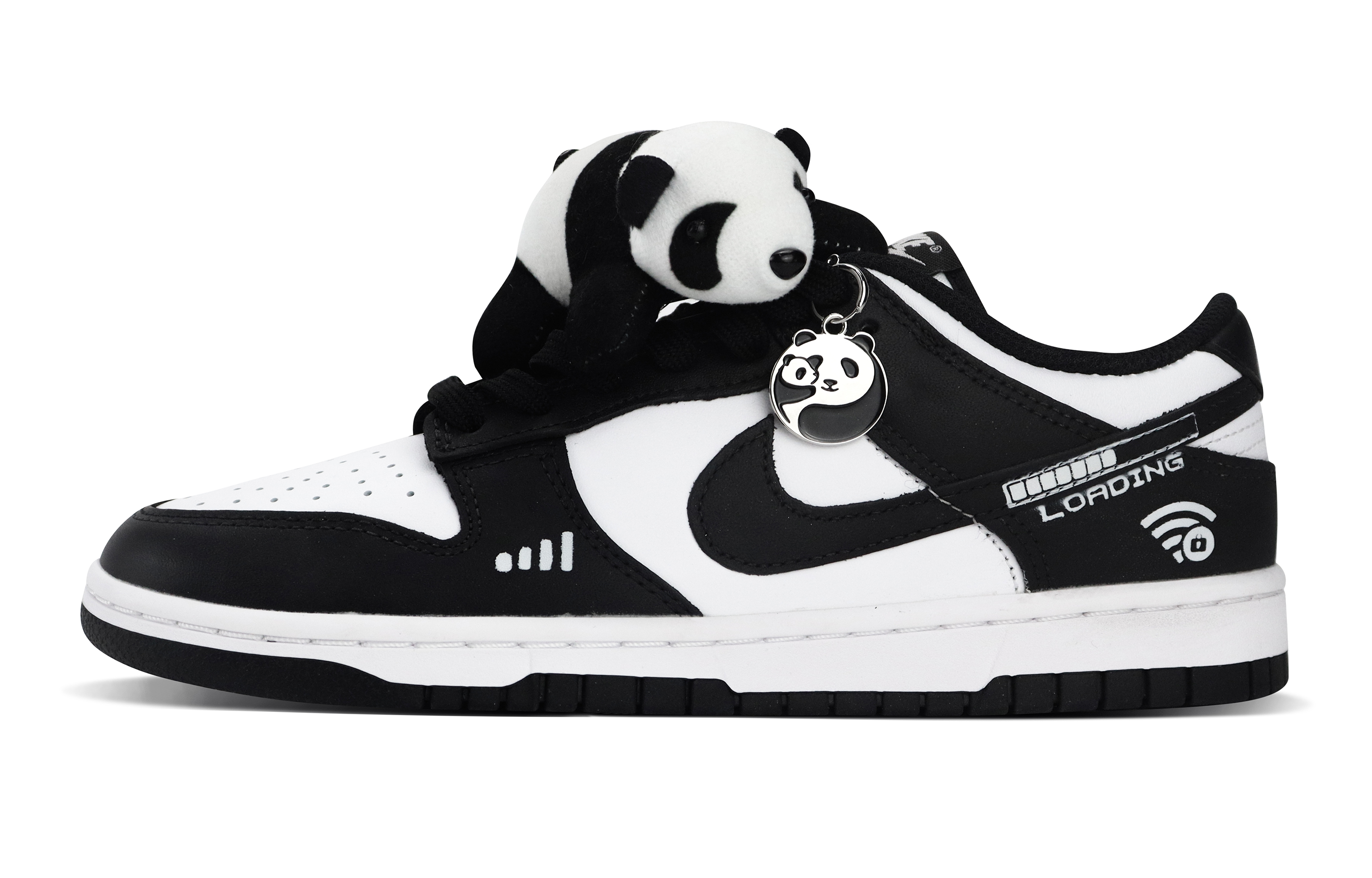 

Nike Кроссовки для скейтбординга Dunk, легкие, противоскользящие и износостойкие, мужские, черно-белые