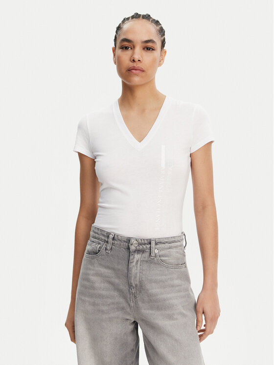 

Облегающая футболка XW000529 AF10356 U0002 Armani Exchange, белый
