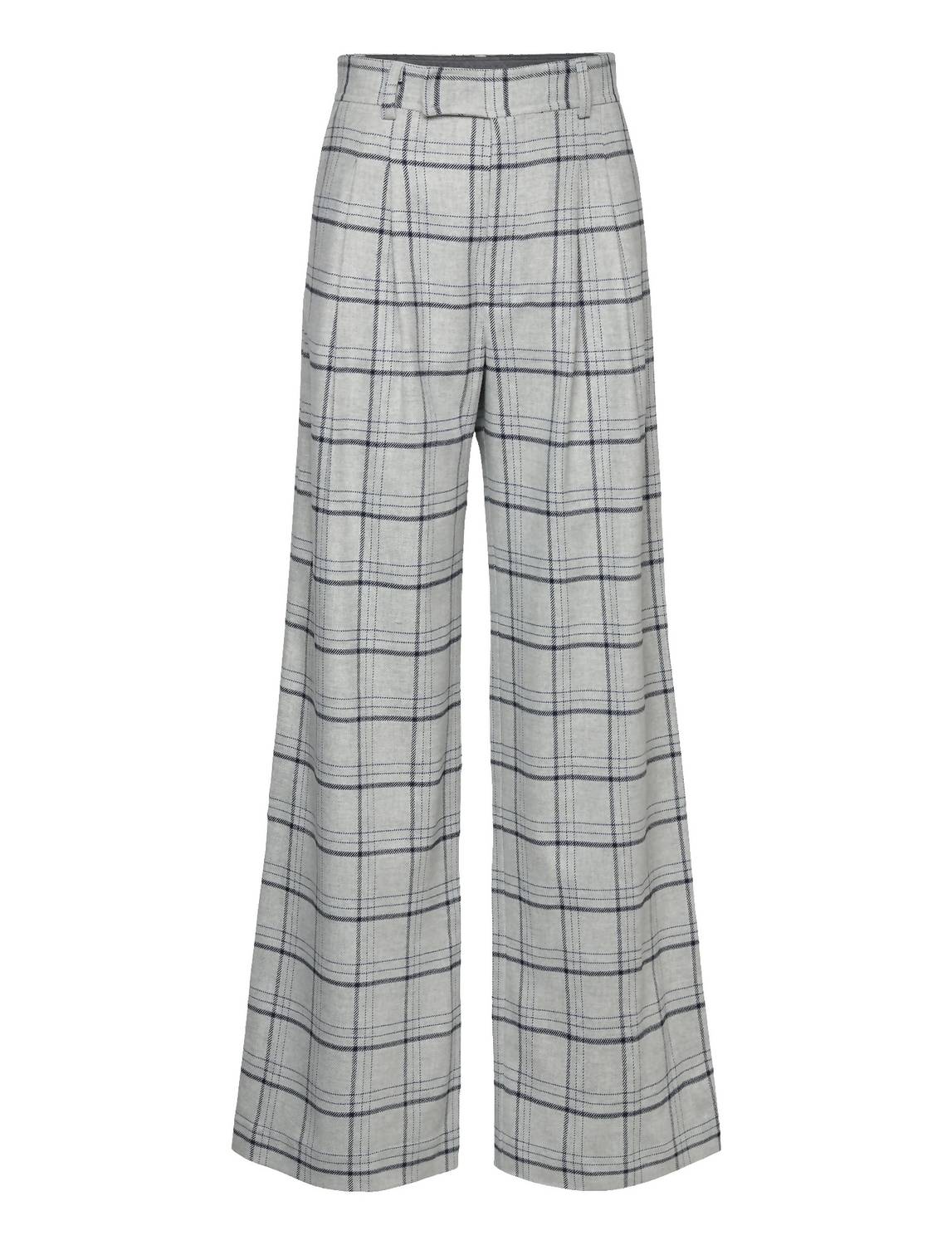 

Женские брюки Kaddy Checked Wool Mixed в серую клетку STELLA NOVA, цвет grey checks
