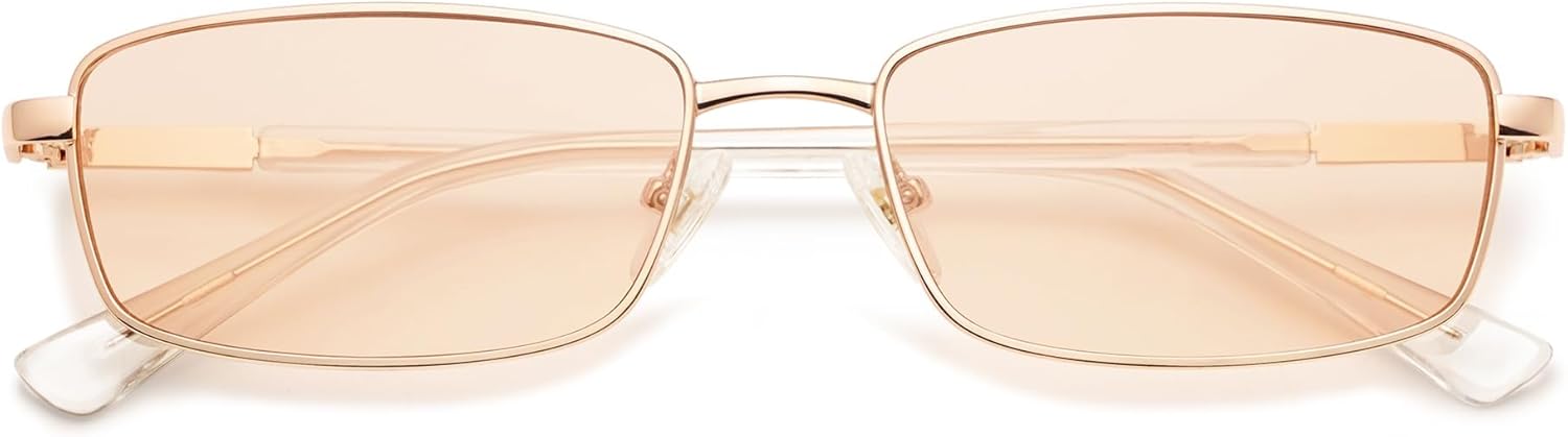 

Ретро-солнцезащитные очки в форме прямоугольника, модель Y2k, для женщин и мужчин, маленькие, в стиле 80-х и 90-х, с защитой от ультрафиолета UV400, модель AP3690 Appassal, C4 Rose Gold/Light Brown