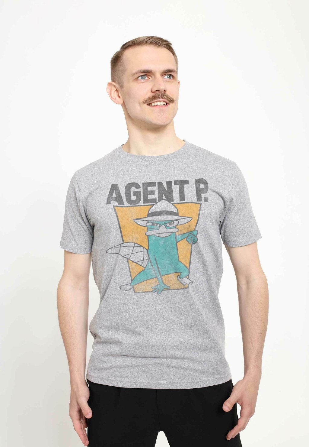 

Футболка с принтом PHINEAS AND FERB AGENT P UNISEX Henry Tiger, серый
