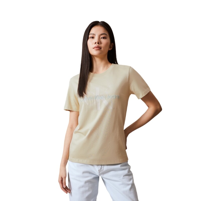 Футболка женская LFU - желтая Calvin Klein — фото 3